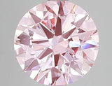 3.00ct Round Lab Grown Diamond (Colour Fancy Vivid Pink, Clarity VS2, Cut VG, IGI Certified)