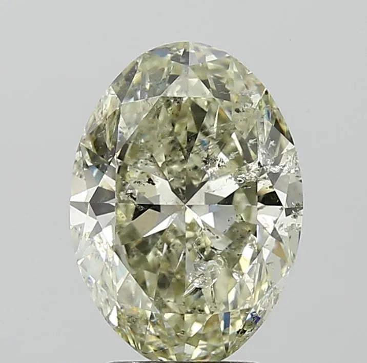 3.01ct Oval Natural Diamond (Colour M, Clarity I1, Cut VG, IGI Certified)