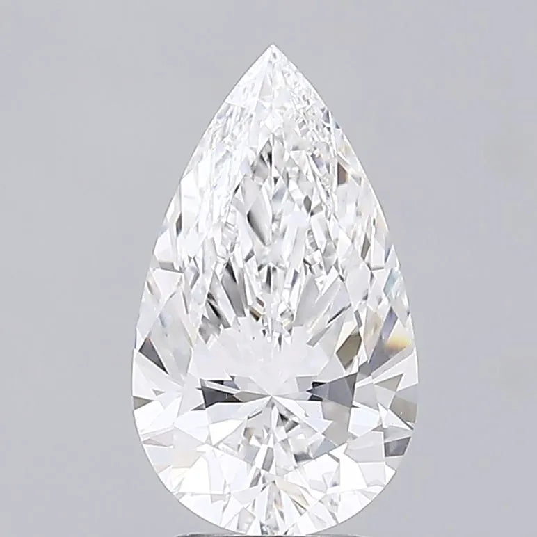 3.03ct Pear Lab Grown Diamond (Colour E, Clarity VVS2, IGI Certified)