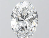 3.10ct Oval Lab Grown Diamond (Colour D, Clarity VVS2, IGI Certified)