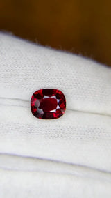 3.18ct Cushion Natural Ruby (Colour Red, Clarity Eye Clean, Cut Faceted)