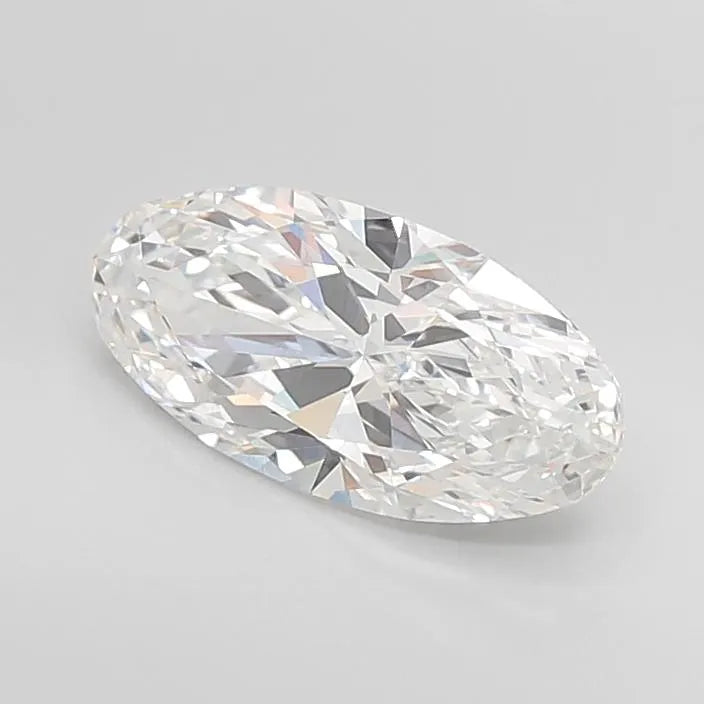3.28ct Oval Lab Grown Diamond (Colour E, Clarity VVS2, IGI Certified)