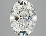 3.89ct Oval Lab Grown Diamond (Colour F, Clarity VVS2, IGI Certified)