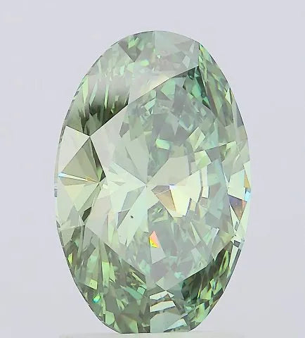 2.01ct Oval Lab Grown Diamond (Colour Fancy Vivid Green, Clarity VS2, IGI Certified)