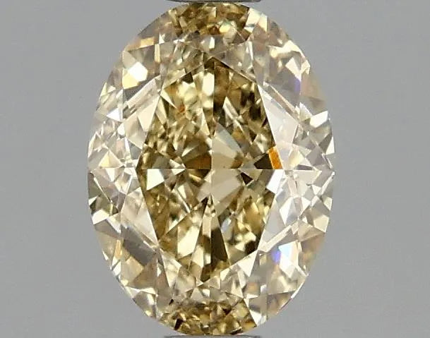 1.07ct Oval Lab Grown Diamond (Colour Fancy Yellow, Clarity VS1, IGI Certified)
