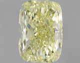 1.38ct Cushion brilliant Natural Diamond (Colour Fancy Yellow, Clarity VS2, GIA Certified)