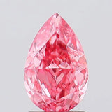 1.00ct Pear Lab Grown Diamond (Colour Fancy Vivid Pink, Clarity VS1, IGI Certified)