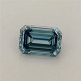 0.47ct Emerald Lab Grown Diamond (Colour Fancy Vivid Blue, Clarity VS1, IGI Certified)