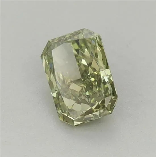 0.55ct Radiant Lab Grown Diamond (Colour Fancy Vivid Green, Clarity VVS2, IGI Certified)
