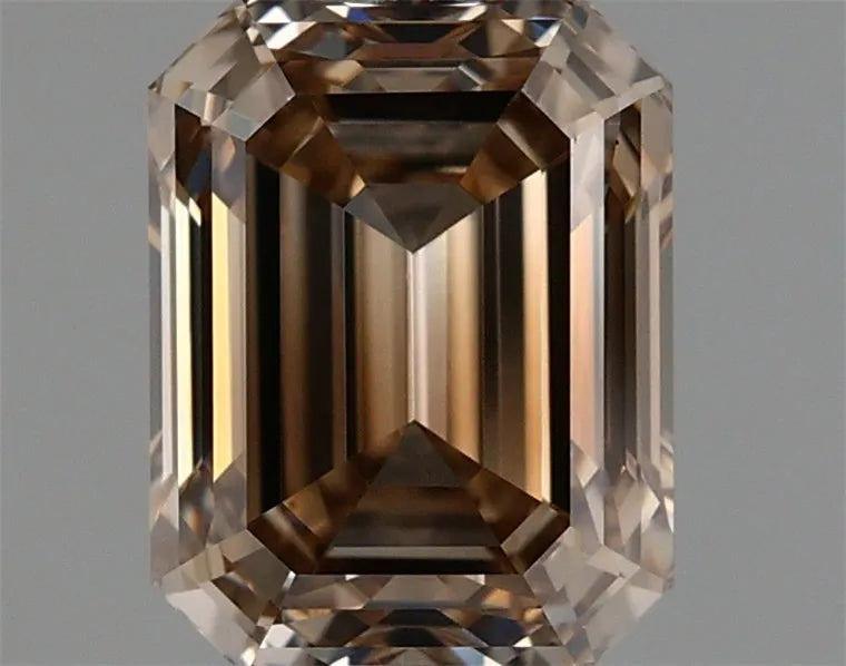 1.50ct Emerald Natural Diamond (Colour Fancy Yellowish Brown, Clarity VS1, GIA Certified)