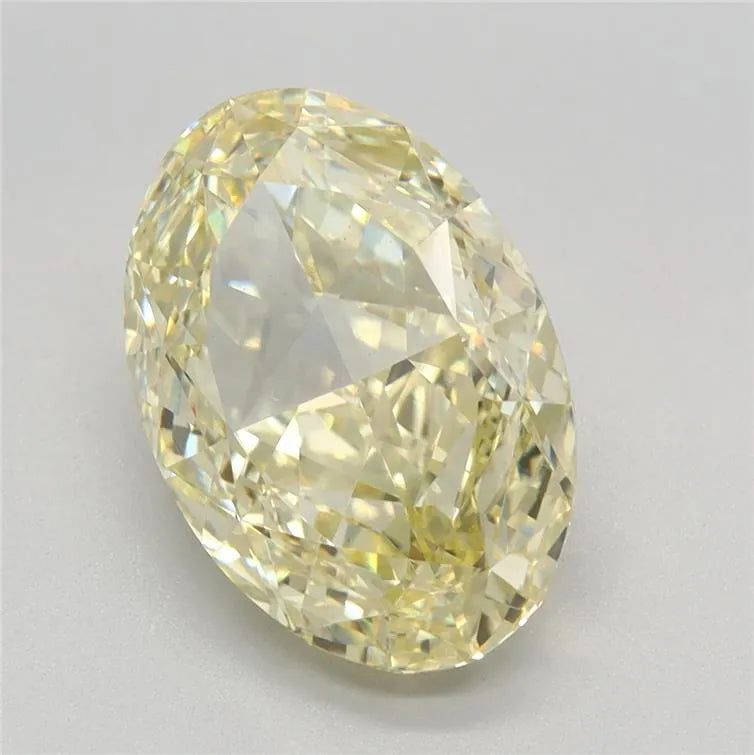 4.05ct Oval Lab Grown Diamond (Colour Fancy Intense Yellow, Clarity VS1, IGI Certified)