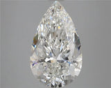 4.50ct Pear Lab Grown Diamond (Colour G, Clarity VS2, IGI Certified)