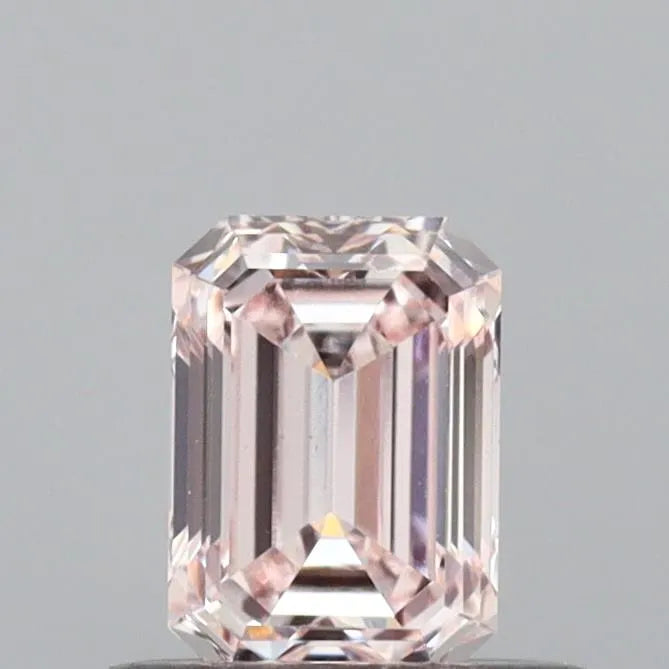 0.42ct Emerald Lab Grown Diamond (Colour Fancy Light Pink, Clarity VS1, IGI Certified)
