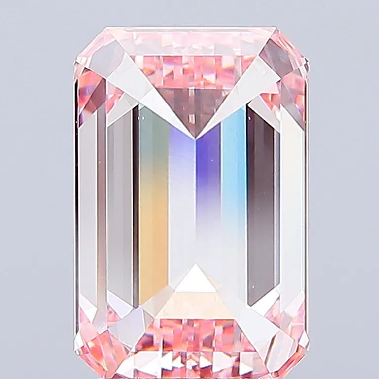 4.01ct Emerald Lab Grown Diamond (Colour Fancy Intense Pink, Clarity VS1, IGI Certified)