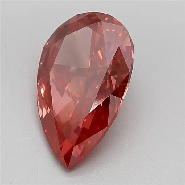 3.06ct Pear Lab Grown Diamond (Colour Fancy Vivid Pink, Clarity VS1, IGI Certified)