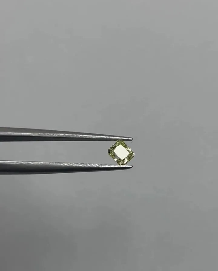 0.51ct Cushion brilliant Natural Diamond (Colour Fancy Yellow, Clarity SI2, GIA Certified)
