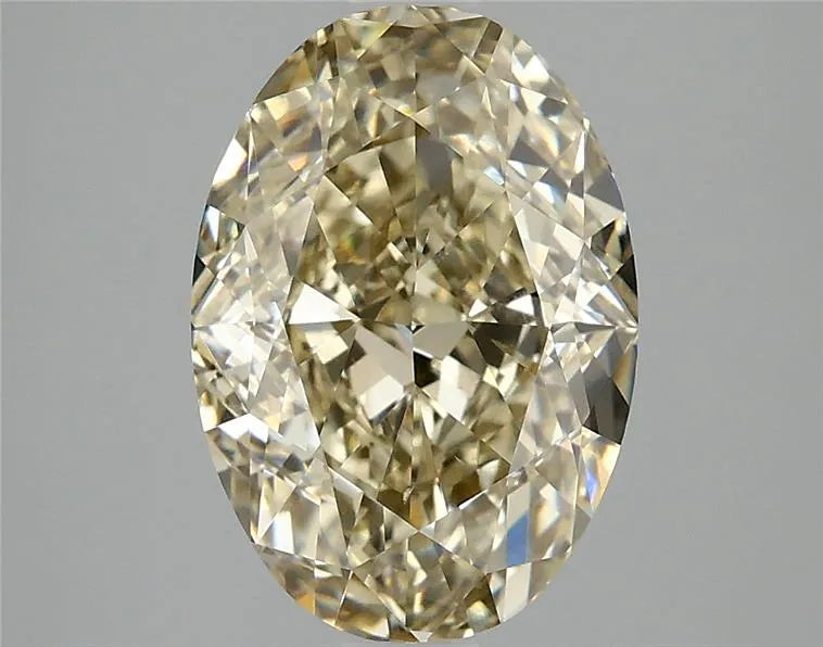 3.97ct Oval Lab Grown Diamond (Colour Fancy Yellow, Clarity VS2, IGI Certified)