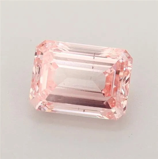 0.91ct Emerald Lab Grown Diamond (Colour Fancy Intense Pink, Clarity VS2, IGI Certified)