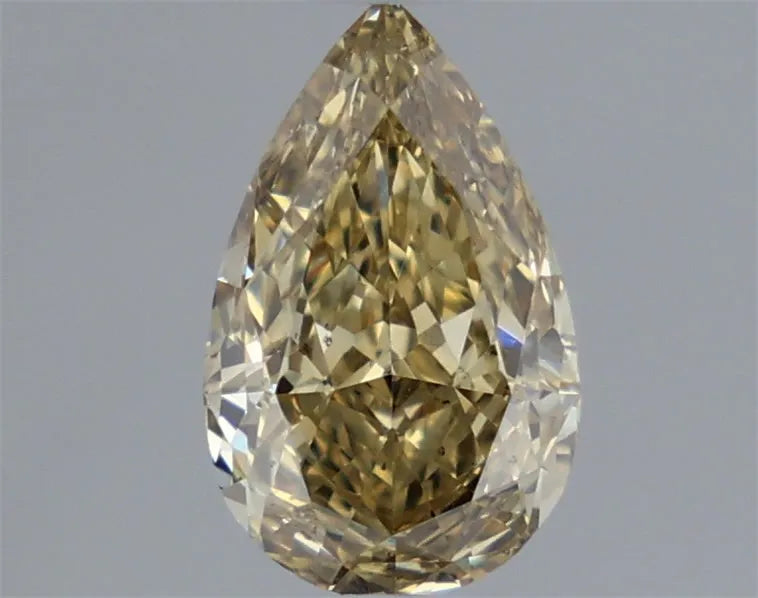 0.82ct Pear Lab Grown Diamond (Colour Fancy Intense Gray Yellow, Clarity VS2, IGI Certified)