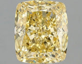 2.10ct Cushion modified Lab Grown Diamond (Colour Fancy Vivid Yellow, Clarity VS2, IGI Certified)
