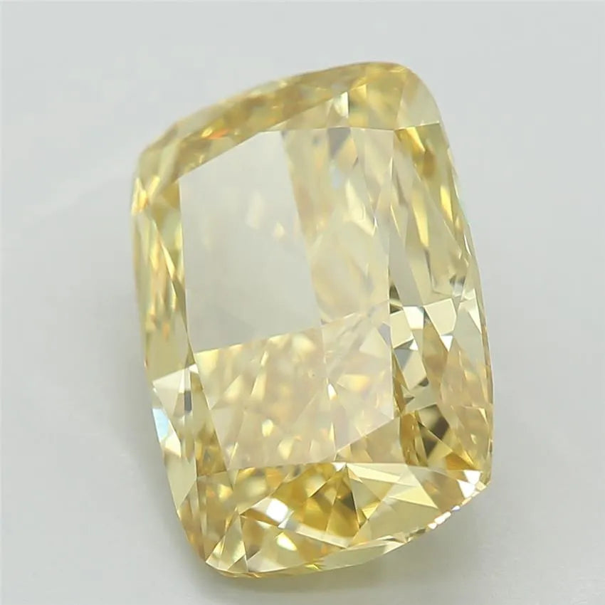 2.76ct Cushion modified Lab Grown Diamond (Colour Fancy Vivid Yellow, Clarity VVS2, IGI Certified)