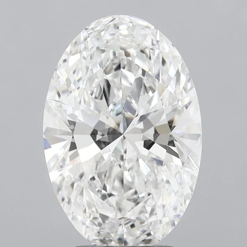 3.10ct Oval Lab Grown Diamond (Colour D, Clarity VS2, IGI Certified)