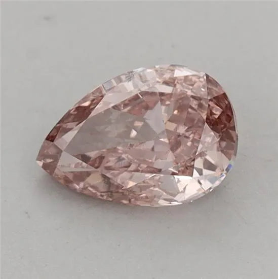 0.77ct Pear Lab Grown Diamond (Colour Fancy Brown Pink, Clarity VS1, IGI Certified)