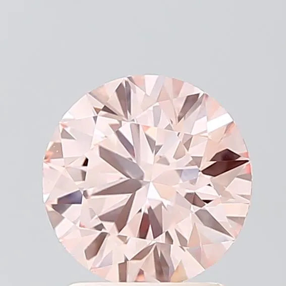 1.52ct Round Lab Grown Diamond (Colour Fancy Pink, Clarity VVS2, Cut ID, IGI Certified)