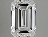 6.00ct Emerald Lab Grown Diamond (Colour E, Clarity VVS2, IGI Certified)