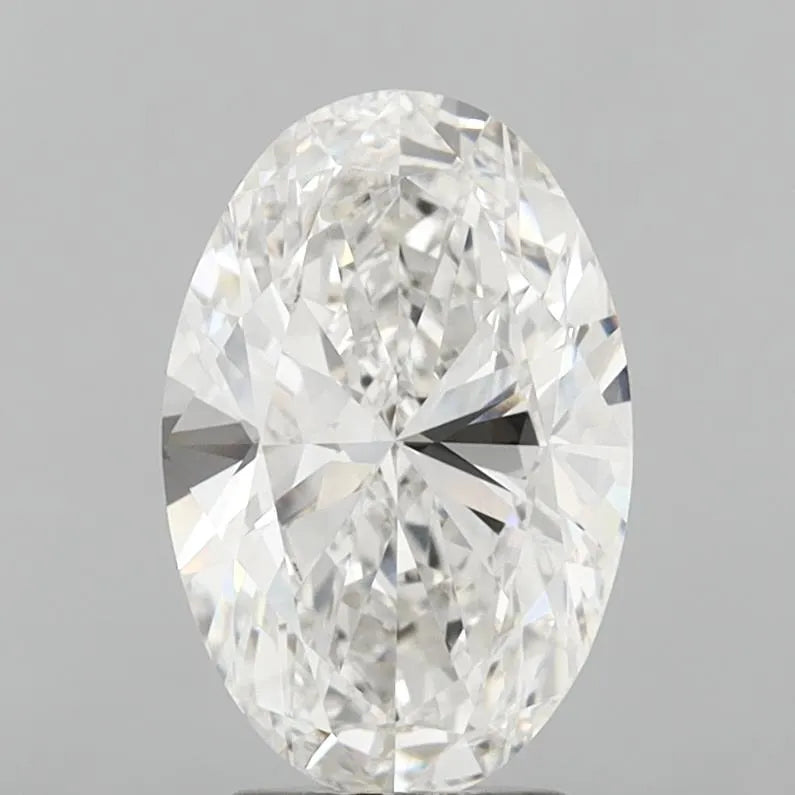 4.00ct Oval Lab Grown Diamond (Colour F, Clarity VVS2, IGI Certified)