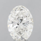 4.06ct Oval Lab Grown Diamond (Colour E, Clarity VVS2, IGI Certified)