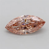 4.09ct Marquise Lab Grown Diamond (Colour Fancy Intense Brownish Pink, Clarity VS1, IGI Certified)