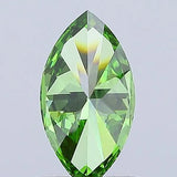 0.52ct Marquise Lab Grown Diamond (Colour Fancy Vivid Green, Clarity VS1, IGI Certified)