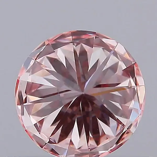 0.50ct Round Lab Grown Diamond (Colour Fancy Pink, Clarity VVS2, Cut VG, IGI Certified)