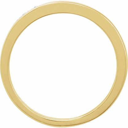 14K ყვითელი 1/3 CTW ნატურალური ბრილიანტის ბეჭედი