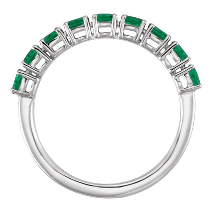 Lab-Grown Emerald & 0.90 CTW Lab-Grown Diamond Ring ✨