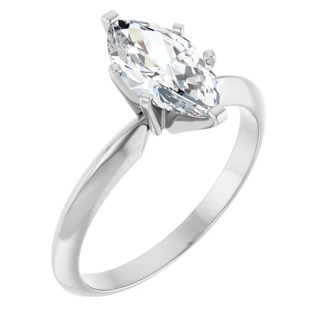 1.74 Carat Marquise 6-Prong Solitaire Engagement Ring