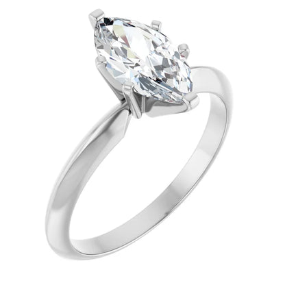 1.74 Carat Marquise 6-Prong Solitaire Engagement Ring