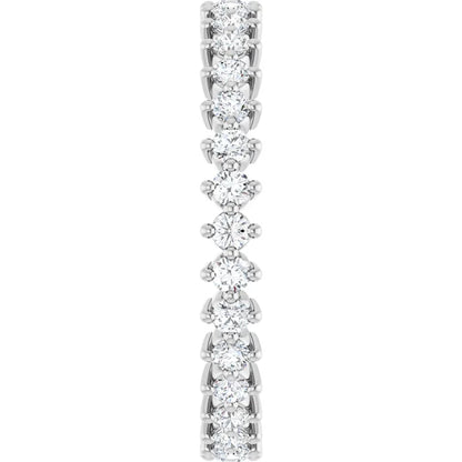 14K White 1/2 CTW Lab-Grown Diamond Eternity Band