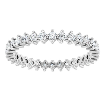 14K White 1/2 CTW Lab-Grown Diamond Eternity Band