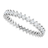 14K White 1/2 CTW Lab-Grown Diamond Eternity Band
