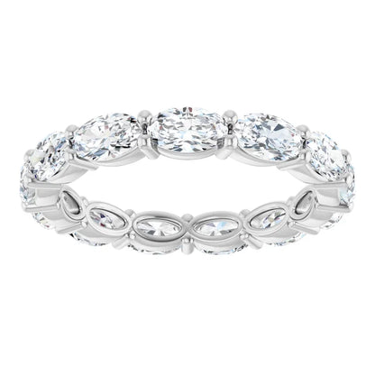 14K White 2 1/2 CTW Lab-Grown Diamond Eternity Band