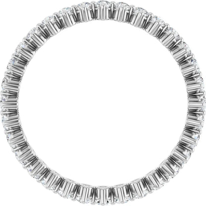 14K White 1/2 CTW Lab-Grown Diamond Eternity Band