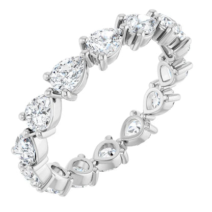 14K White 2 CTW Lab-Grown Diamond Eternity Band