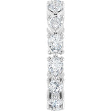 14K White 2 CTW Lab-Grown Diamond Eternity Band