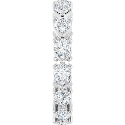 14K White 2 CTW Lab-Grown Diamond Eternity Band