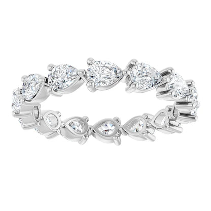 14K White 2 CTW Lab-Grown Diamond Eternity Band
