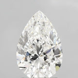2.50ct Pear Lab Grown Diamond (Colour E, Clarity VVS2, IGI Certified)