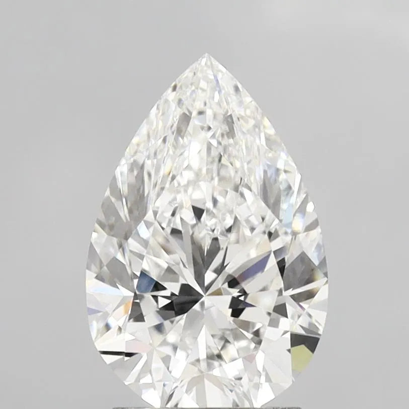 2.50ct Pear Lab Grown Diamond (Colour E, Clarity VVS2, IGI Certified)