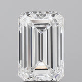 2.55ct Emerald Lab Grown Diamond (Colour E, Clarity VVS2, IGI Certified)